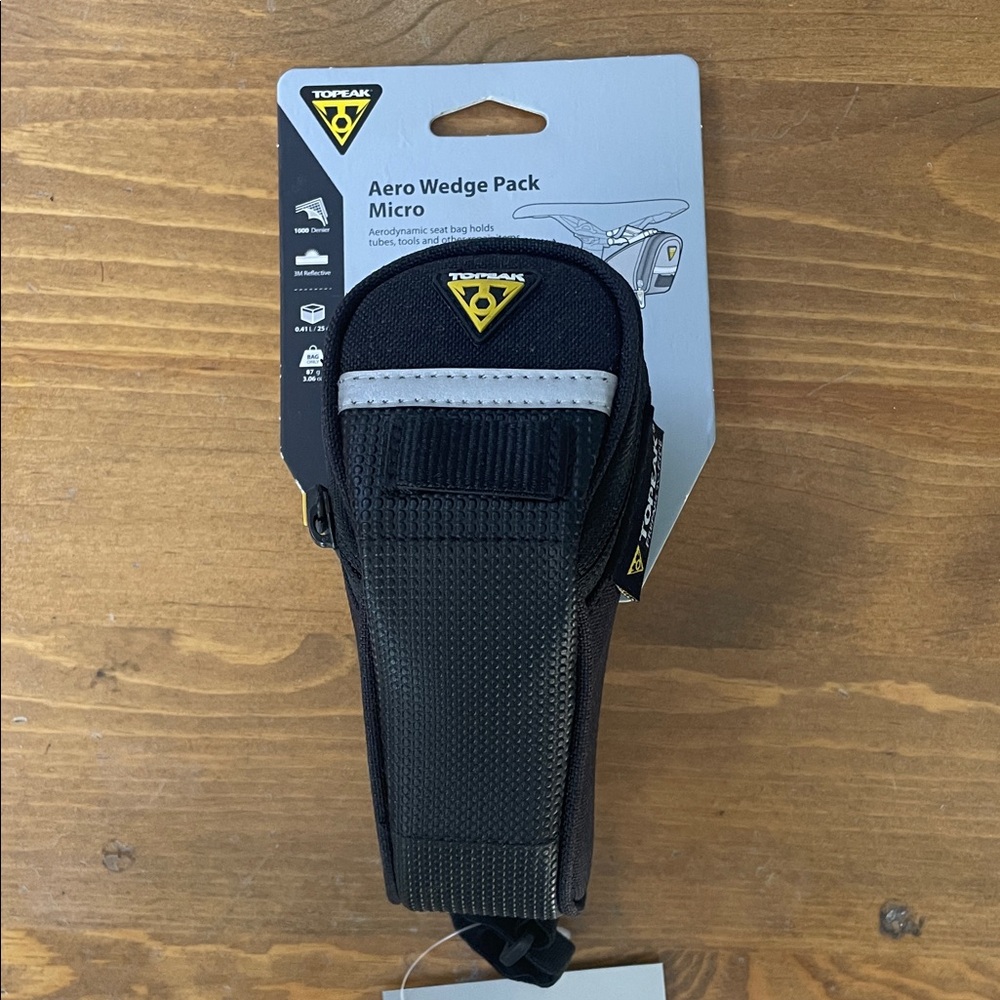 Topeak - Aero Wedge Pack Aero Saddle Bag - Micro/XSmall Black Saddle Bag